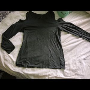 Gray inc off shoulder shirt